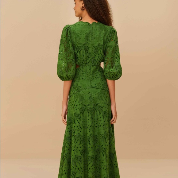 Green Richelieu Midi Dress - Picture 3 of 4